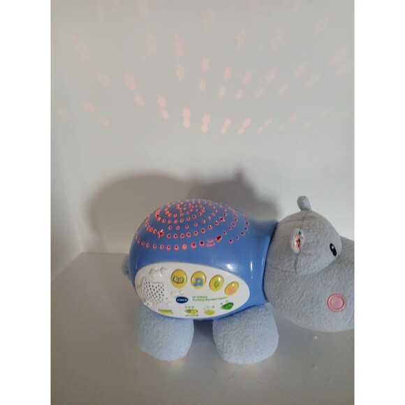VTech Lil Critters Soothing Starlight Hippo Music White Noise Nursery Rhyme BLUE - Picture 2 of 16